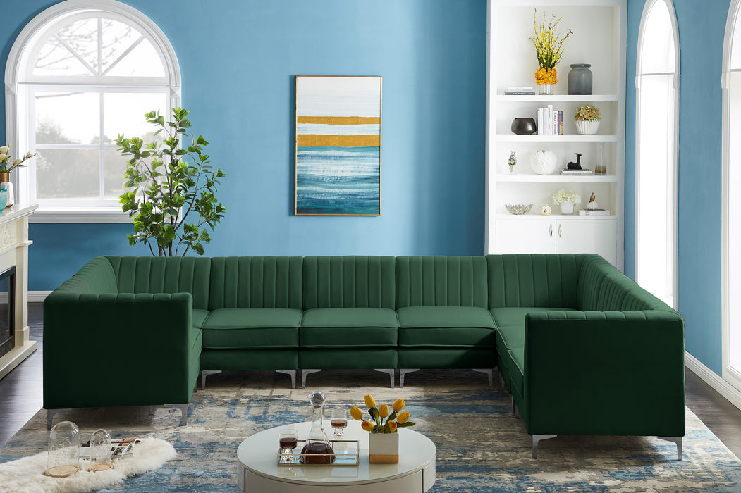 Alina Green Velvet Modular Sectional - Just Furniture (PA) - Multi Location