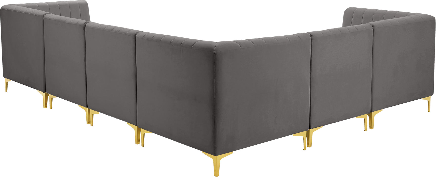 Alina Grey Velvet Modular Sectional - Just Furniture (PA) - Multi Location