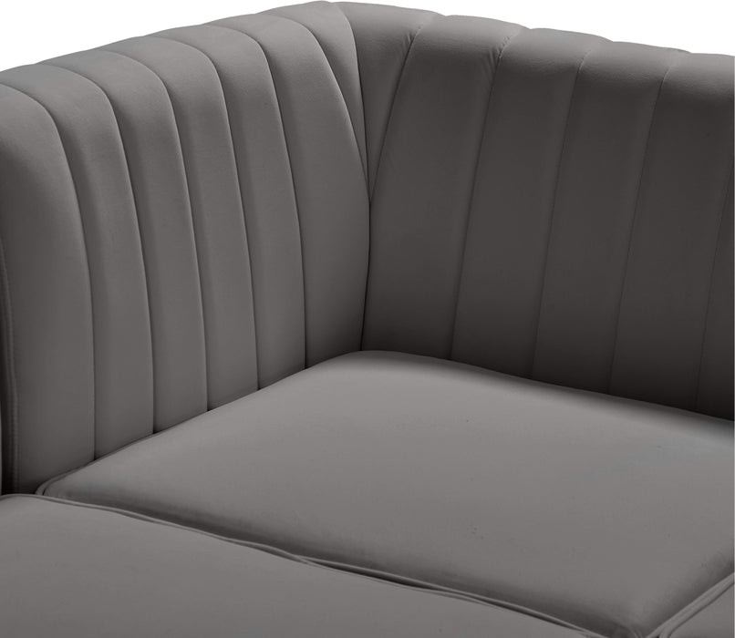 Alina Grey Velvet Modular Sectional - Just Furniture (PA) - Multi Location