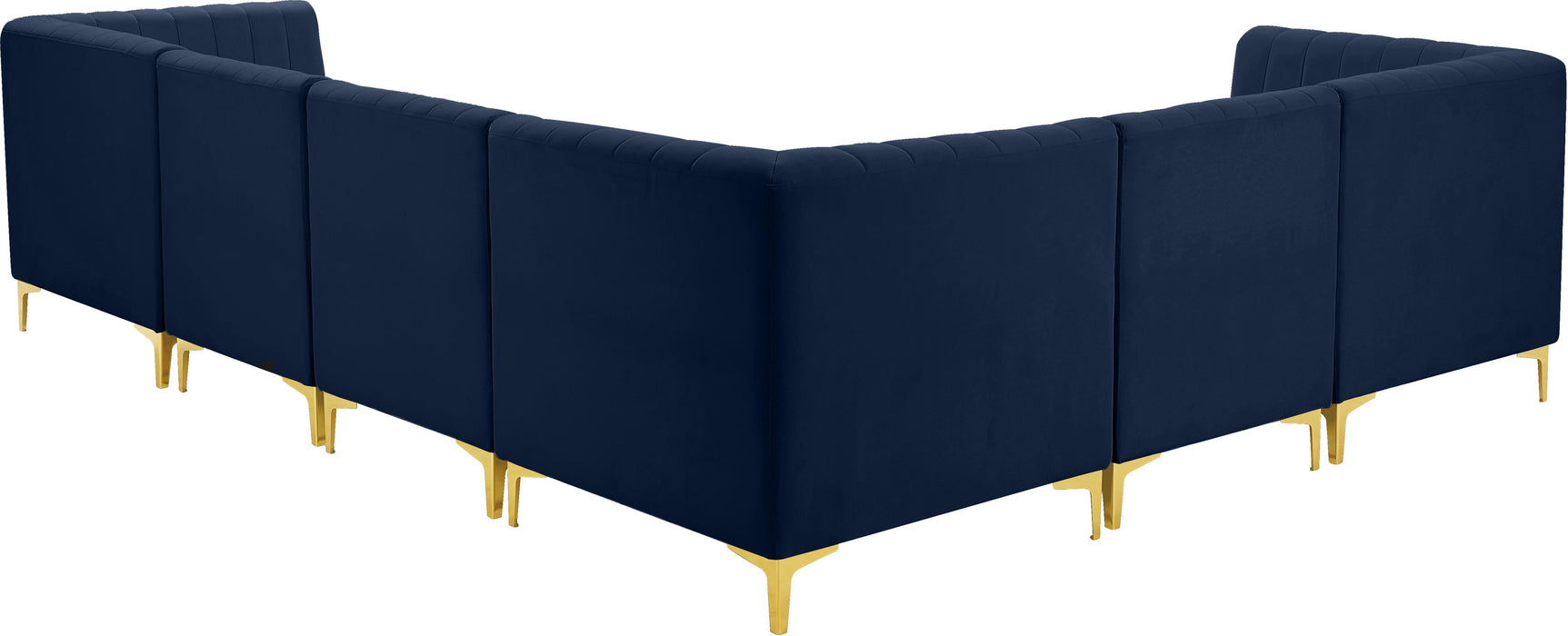 Alina Navy Velvet Modular Sectional - Just Furniture (PA) - Multi Location
