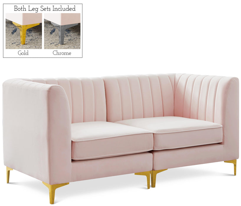 Alina Pink Velvet Modular Sectional - Just Furniture (PA) - Multi Location