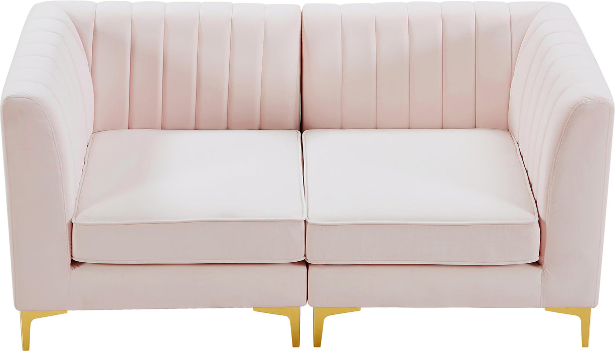 Alina Pink Velvet Modular Sectional - Just Furniture (PA) - Multi Location