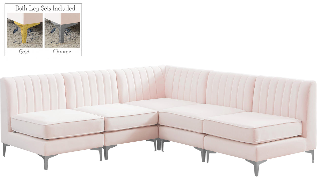 Alina Pink Velvet Modular Sectional - Just Furniture (PA) - Multi Location