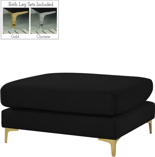 Julia Black Velvet Modular Ottoman - Just Furniture (PA) - Multi Location