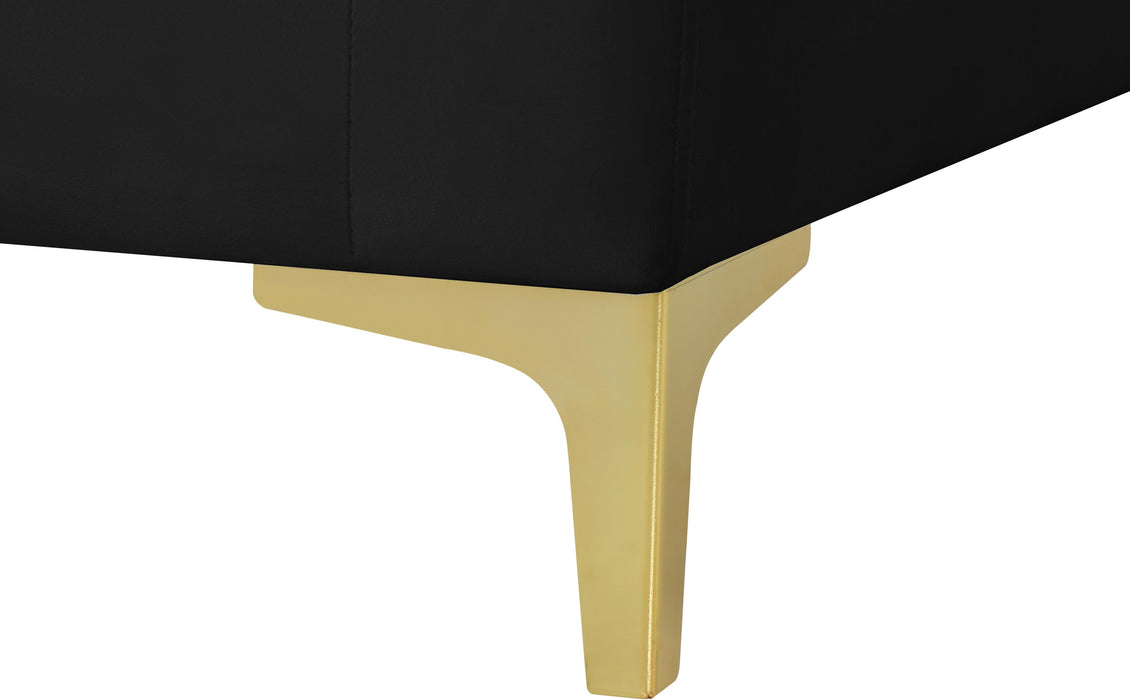 Julia Black Velvet Modular Ottoman - Just Furniture (PA) - Multi Location