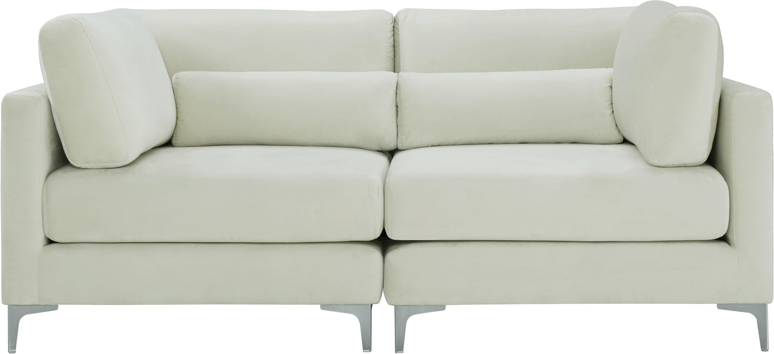 Julia Cream Velvet Modular Sofa - Just Furniture (PA) - Multi Location