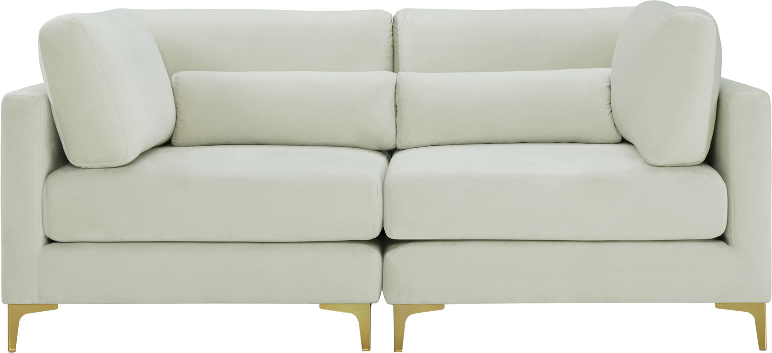 Julia Cream Velvet Modular Sofa - Just Furniture (PA) - Multi Location