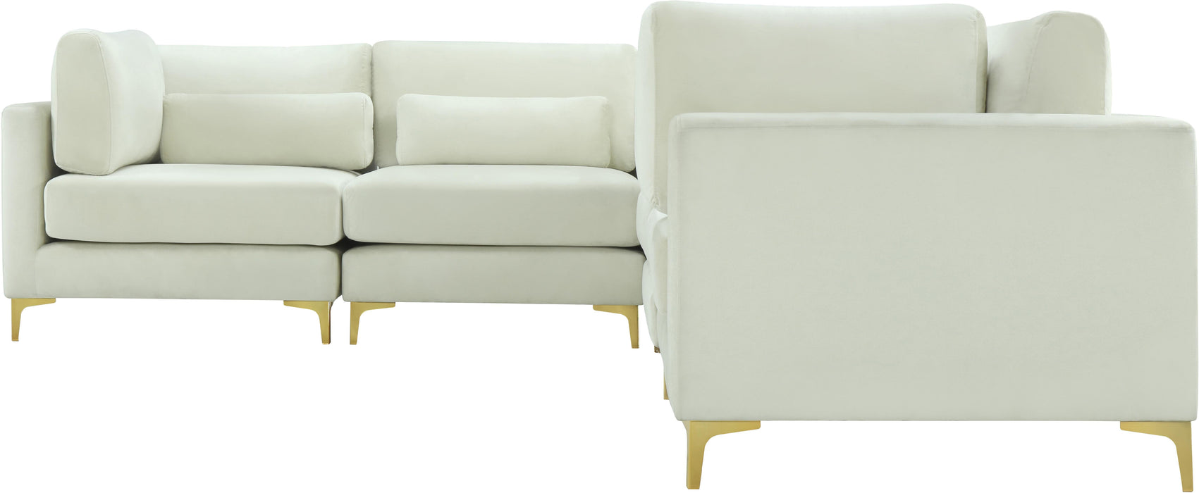 Julia Cream Velvet Modular Sectional (6 Boxes) - Just Furniture (PA) - Multi Location