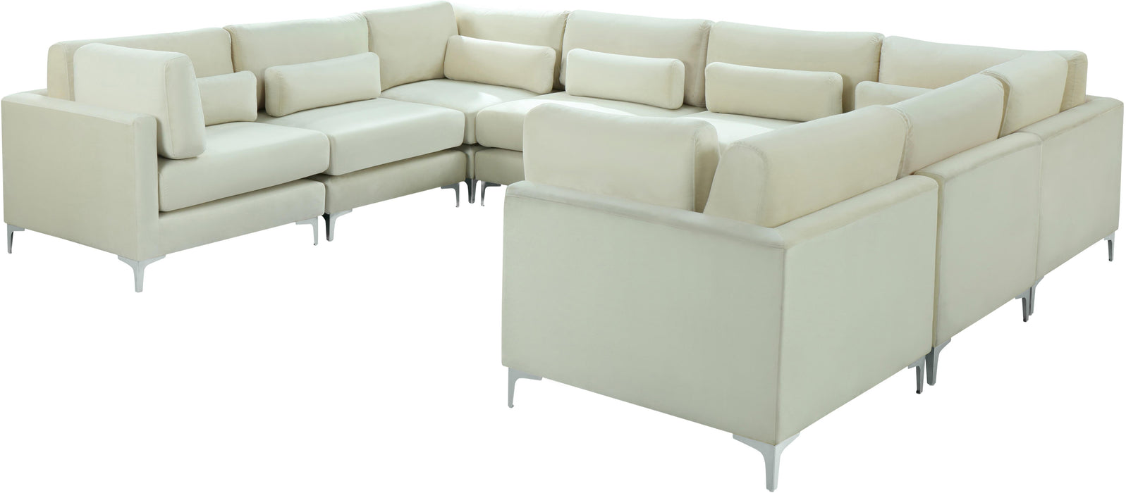 Julia Cream Velvet Modular Sectional (8 Boxes) - Just Furniture (PA) - Multi Location