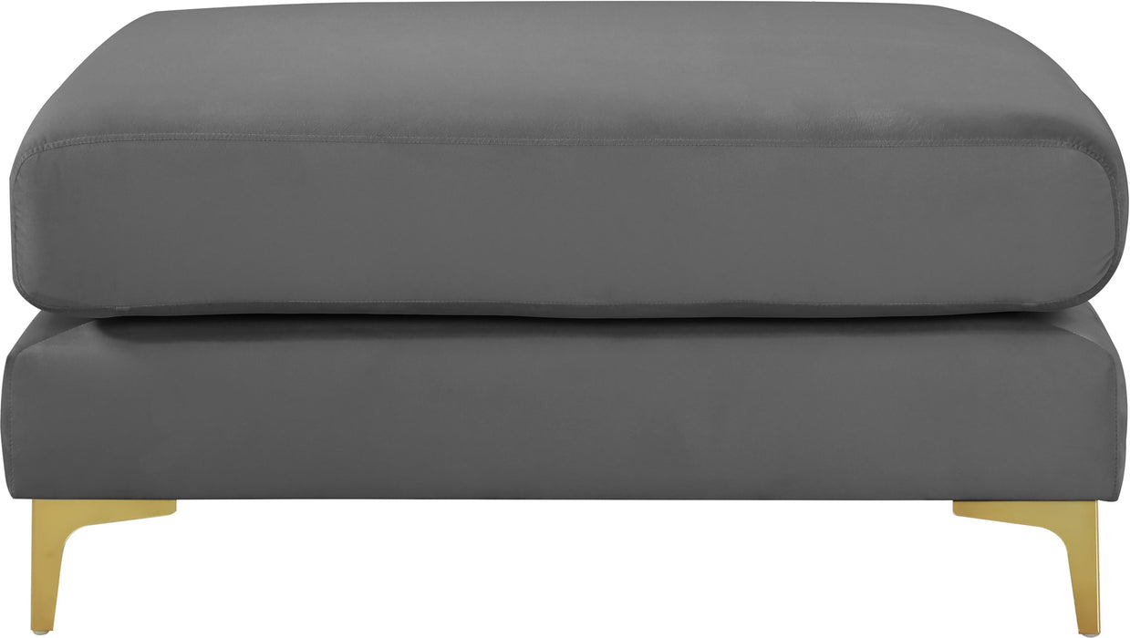 Julia Grey Velvet Modular Ottoman - Just Furniture (PA) - Multi Location