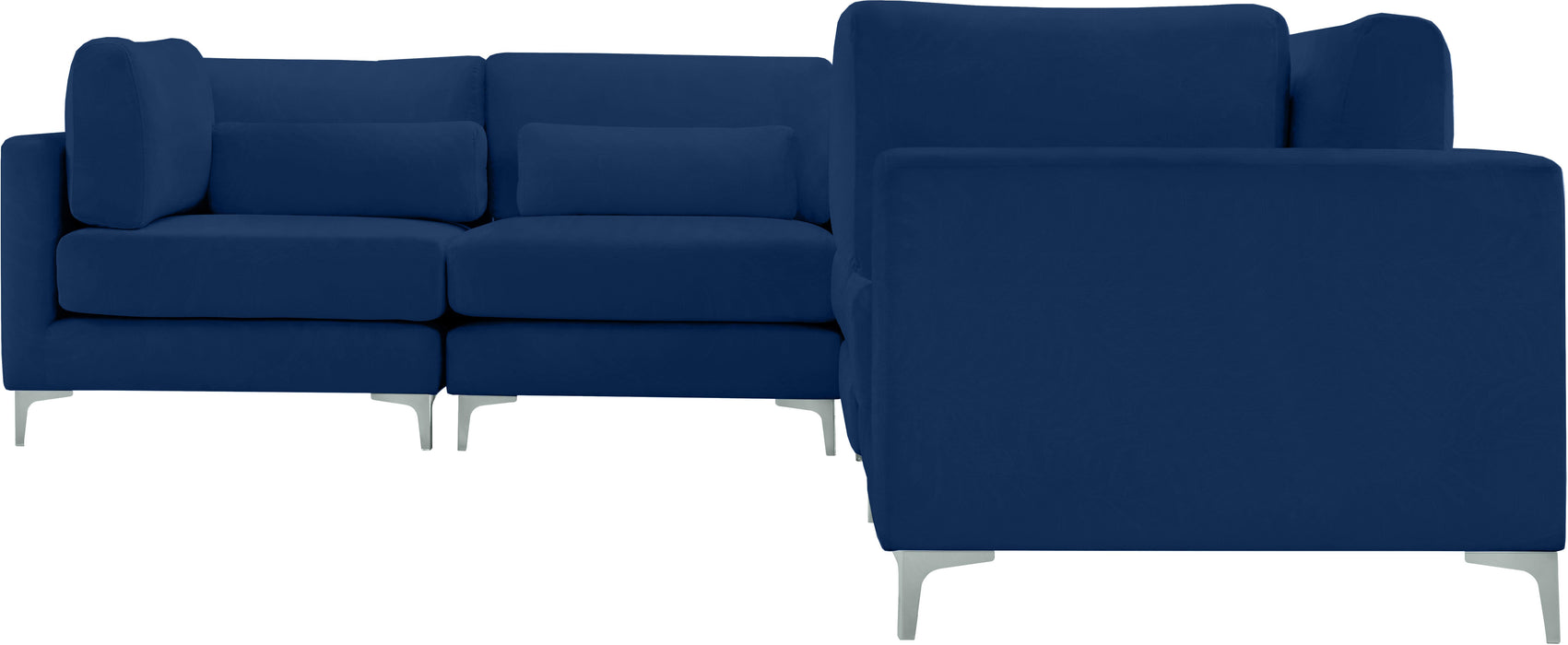 Julia Navy Velvet Modular Sectional (5 Boxes) - Just Furniture (PA) - Multi Location