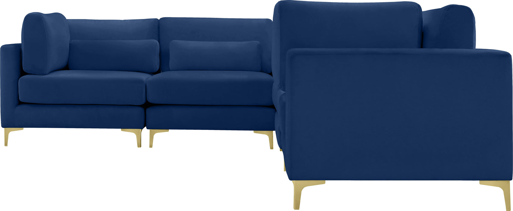 Julia Navy Velvet Modular Sectional (6 Boxes) - Just Furniture (PA) - Multi Location