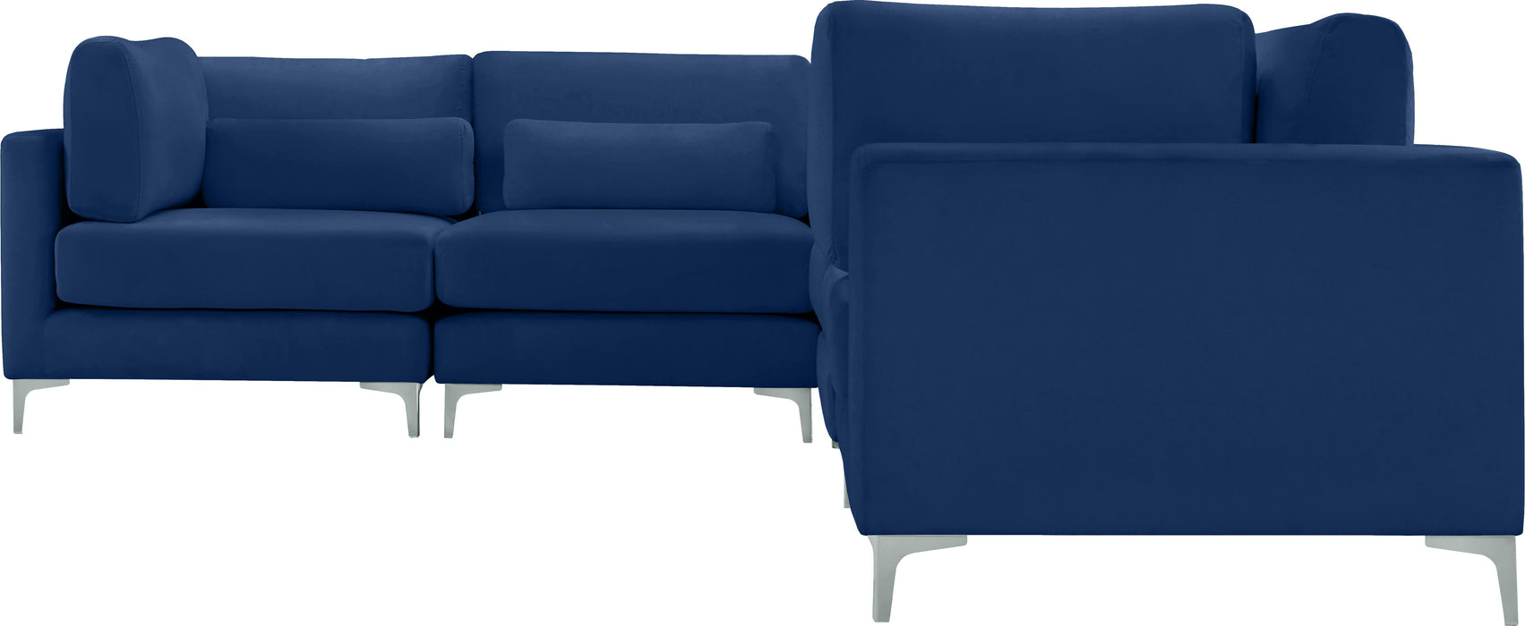 Julia Navy Velvet Modular Sectional (6 Boxes) - Just Furniture (PA) - Multi Location