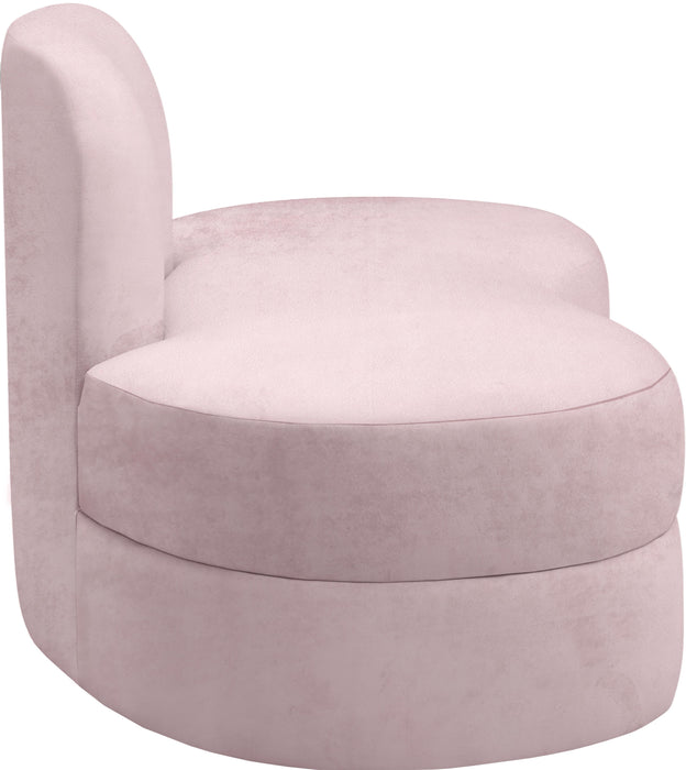 Mitzy Pink Velvet Loveseat - Just Furniture (PA) - Multi Location