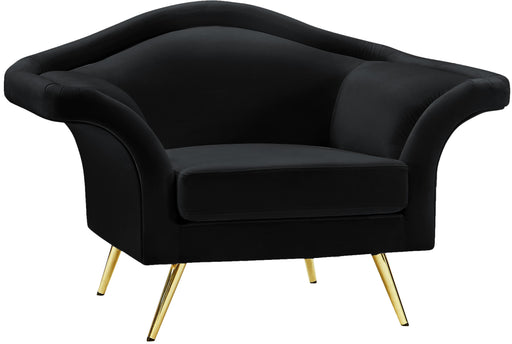 Lips Black Velvet Chair - Just Furniture (PA) - Multi Location