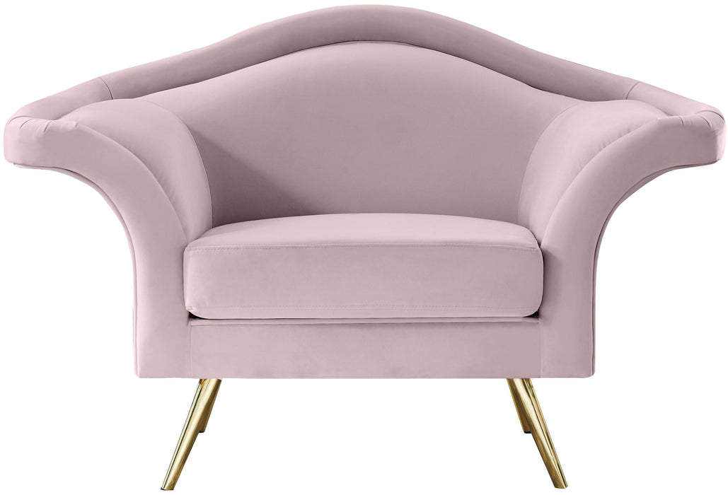 Lips Pink Velvet Chair - Just Furniture (PA) - Multi Location