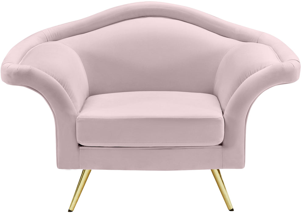 Lips Pink Velvet Chair - Just Furniture (PA) - Multi Location
