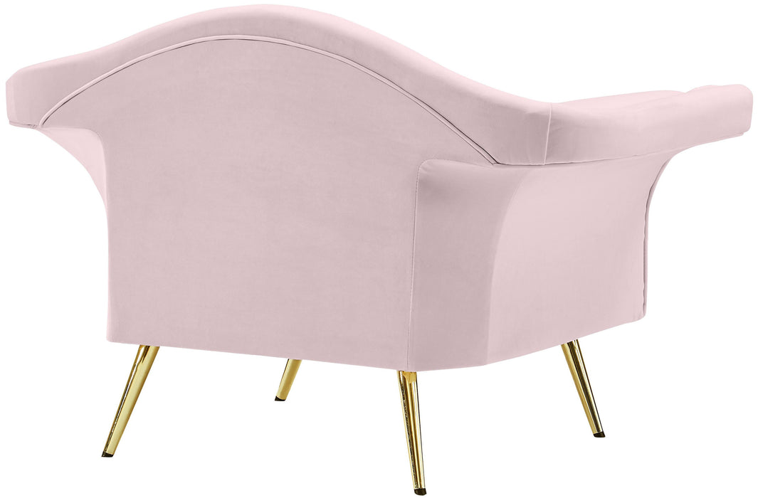 Lips Pink Velvet Chair - Just Furniture (PA) - Multi Location