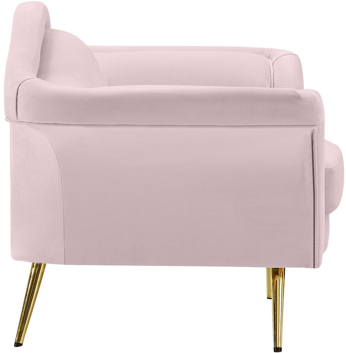 Lips Pink Velvet Chair - Just Furniture (PA) - Multi Location