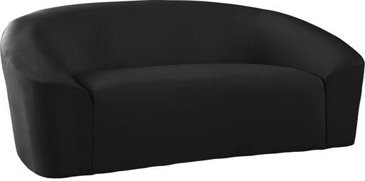 Riley Black Velvet Loveseat - Just Furniture (PA) - Multi Location