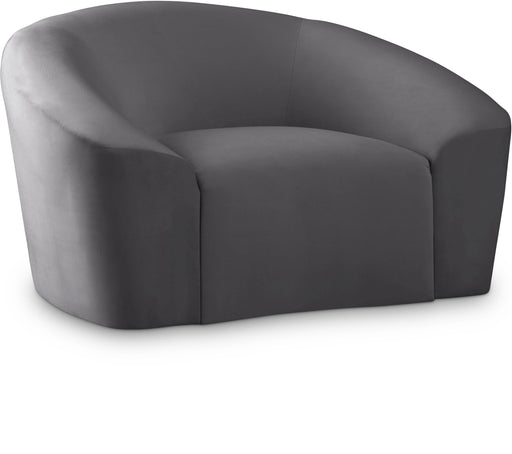 Riley Grey Velvet Chair - Just Furniture (PA) - Multi Location