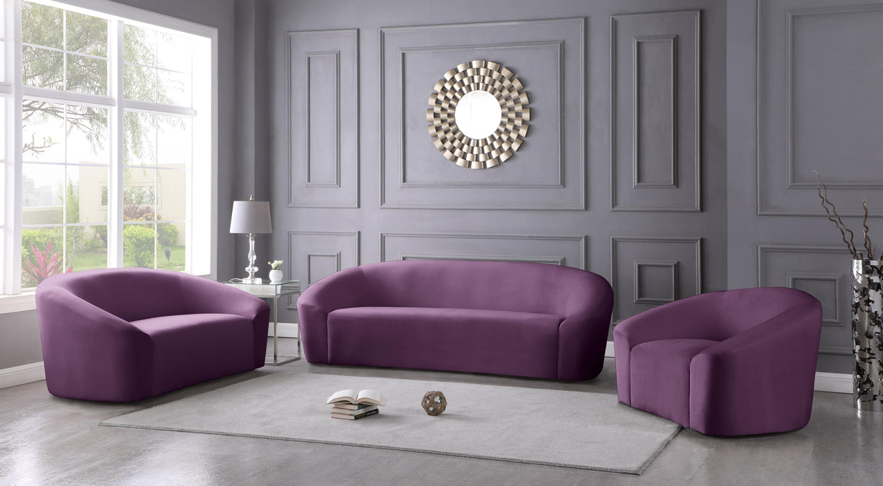 Riley Purple Velvet Sofa - Just Furniture (PA) - Multi Location