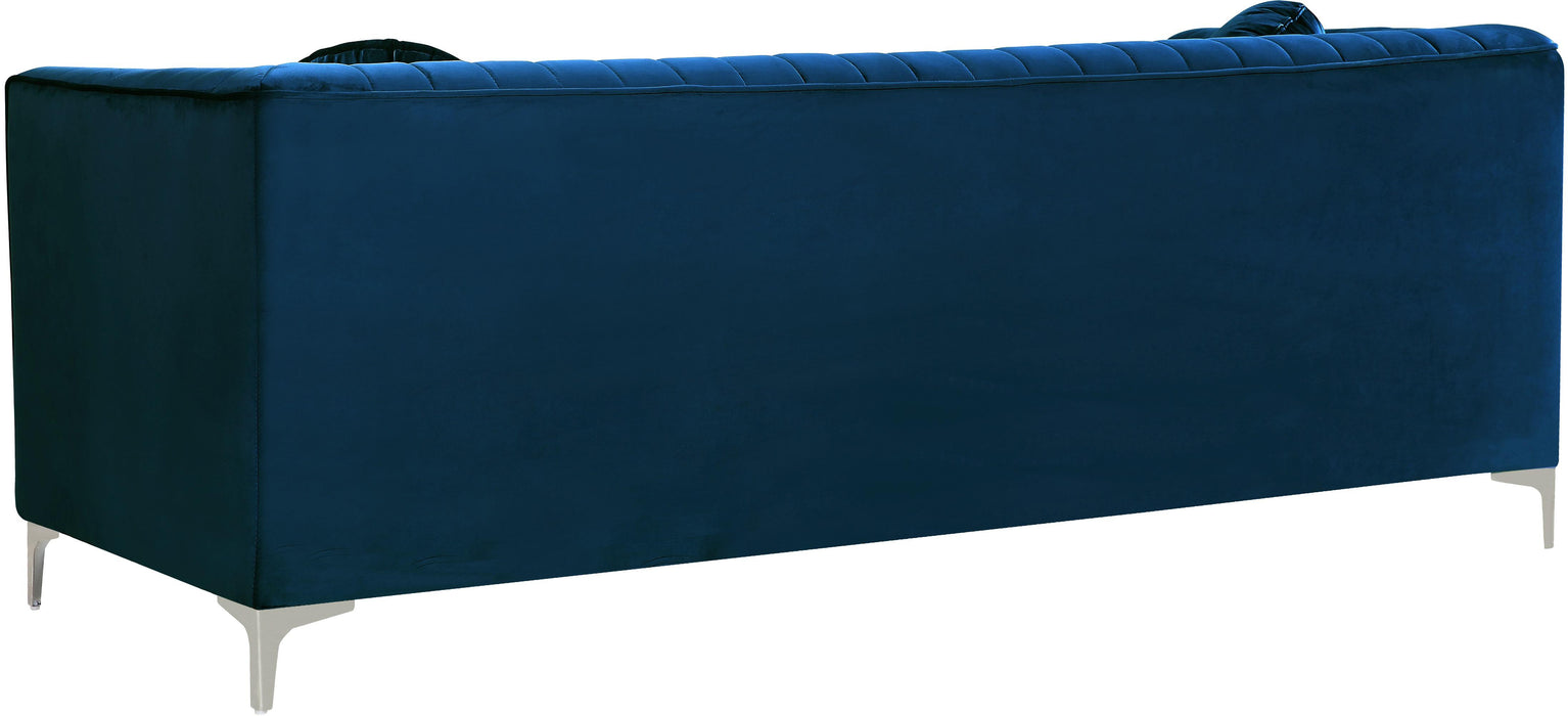Isabelle Navy Velvet Loveseat - Just Furniture (PA) - Multi Location