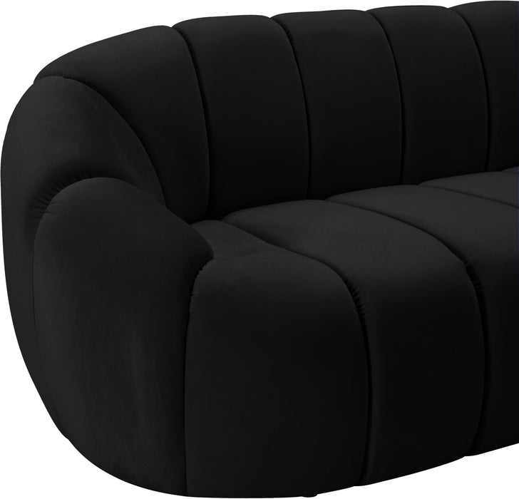Elijah Black Velvet Loveseat - Just Furniture (PA) - Multi Location