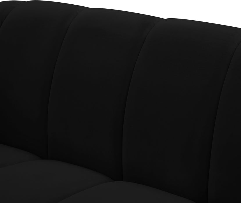 Elijah Black Velvet Loveseat - Just Furniture (PA) - Multi Location