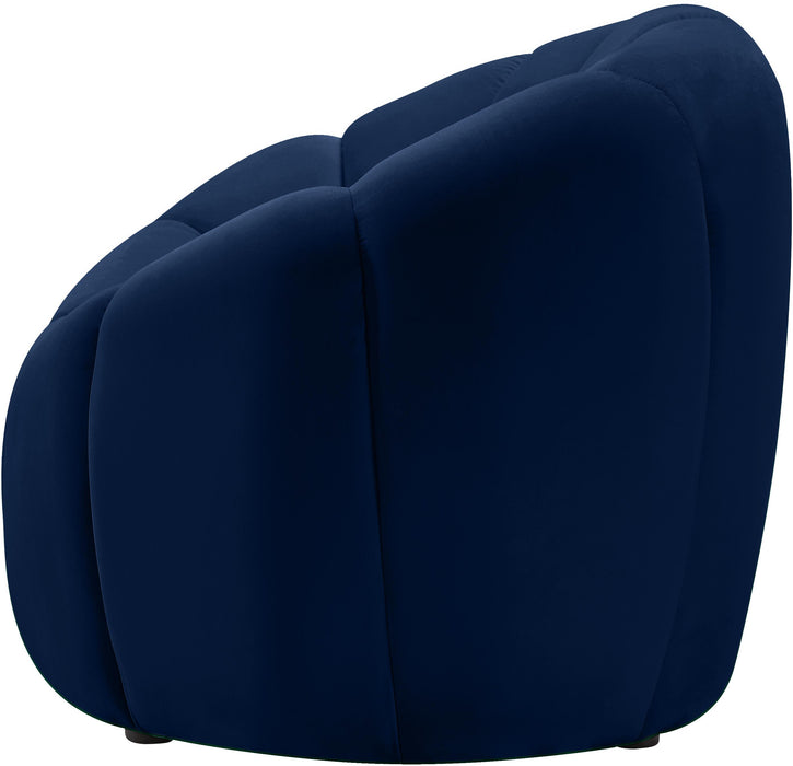 Elijah Navy Velvet Chair - Just Furniture (PA) - Multi Location