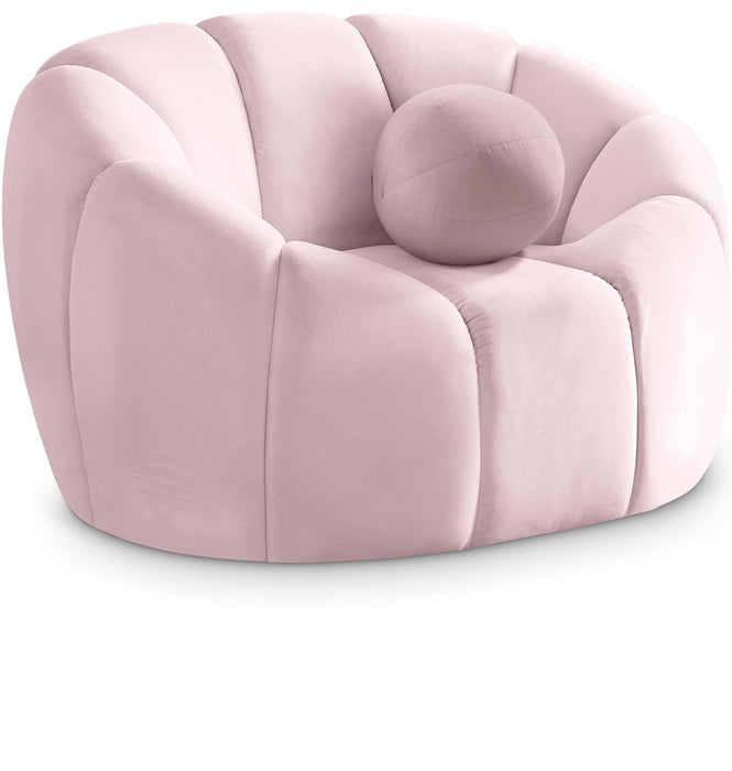 Elijah Pink Velvet Chair