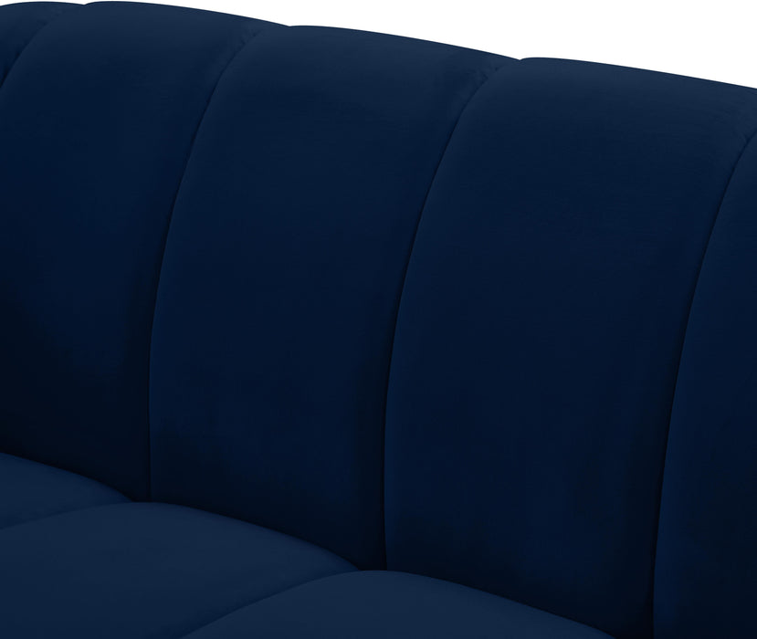 Elijah Navy Velvet Chair - Just Furniture (PA) - Multi Location