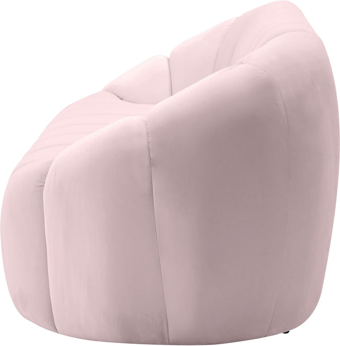 Elijah Pink Velvet Loveseat - Just Furniture (PA) - Multi Location