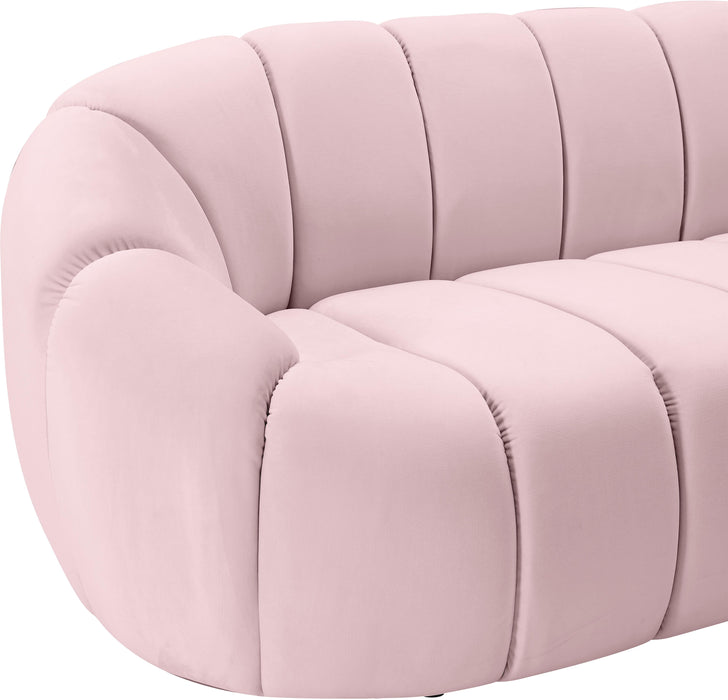 Elijah Pink Velvet Loveseat - Just Furniture (PA) - Multi Location