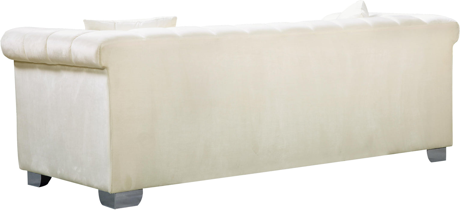Kayla Cream Velvet Loveseat - Just Furniture (PA) - Multi Location