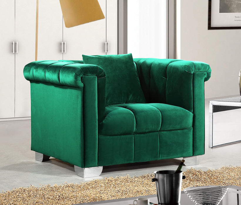 Kayla Green Velvet Chair - Just Furniture (PA) - Multi Location