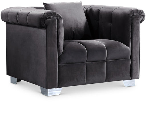 Kayla Grey Velvet Chair - Just Furniture (PA) - Multi Location