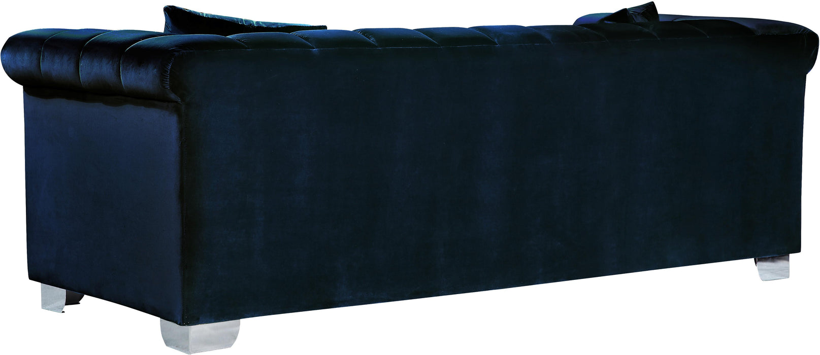 Kayla Navy Velvet Loveseat - Just Furniture (PA) - Multi Location