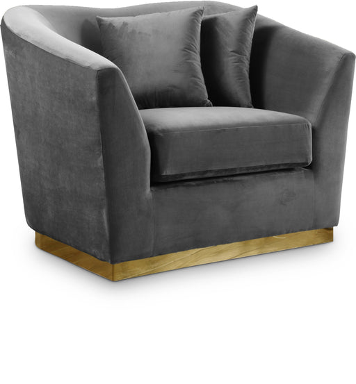 Arabella Grey Velvet Chair - Just Furniture (PA) - Multi Location