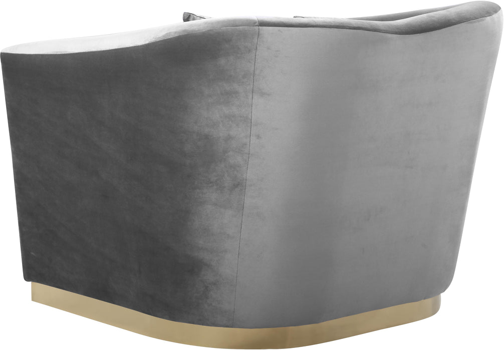 Arabella Grey Velvet Chair - Just Furniture (PA) - Multi Location
