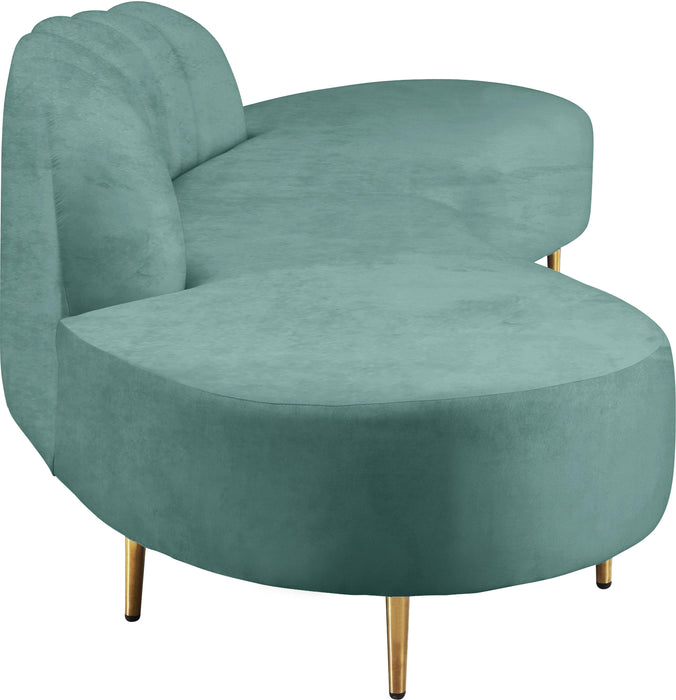 Divine Mint Velvet 2pc. Sectional - Just Furniture (PA) - Multi Location