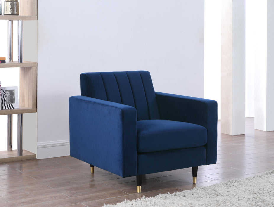 Lola Navy Velvet Chair - Just Furniture (PA) - Multi Location