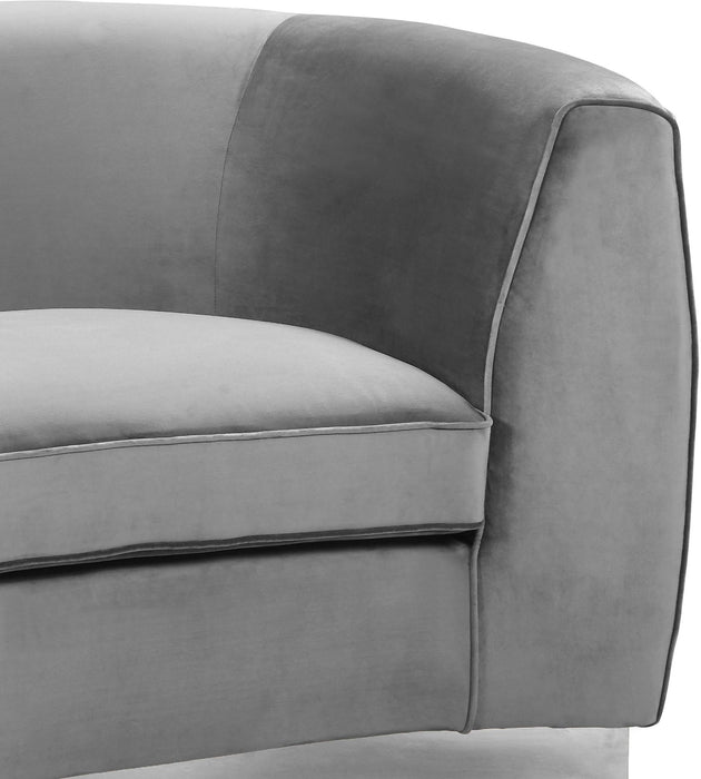 Julian Grey Velvet Sofa - Just Furniture (PA) - Multi Location