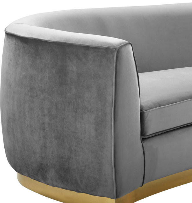 Julian Grey Velvet Sofa - Just Furniture (PA) - Multi Location