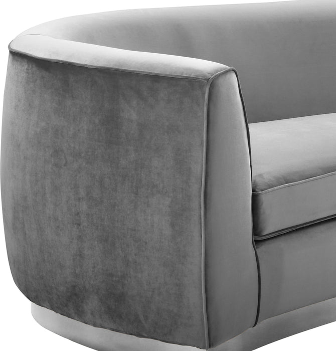 Julian Grey Velvet Sofa - Just Furniture (PA) - Multi Location