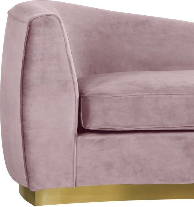 Julian Pink Velvet Chaise - Just Furniture (PA) - Multi Location