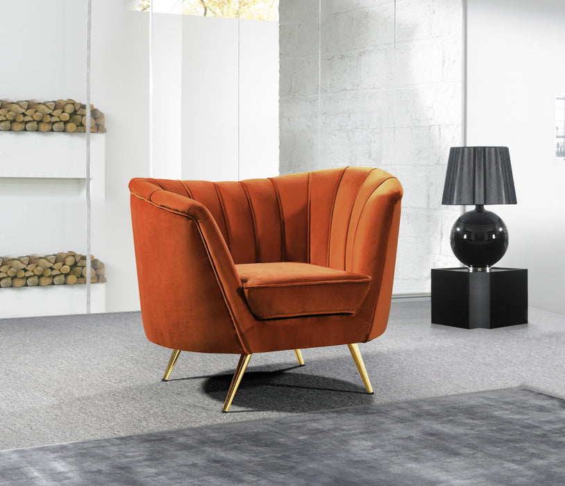 Margo Cognac Velvet Chair - Just Furniture (PA) - Multi Location