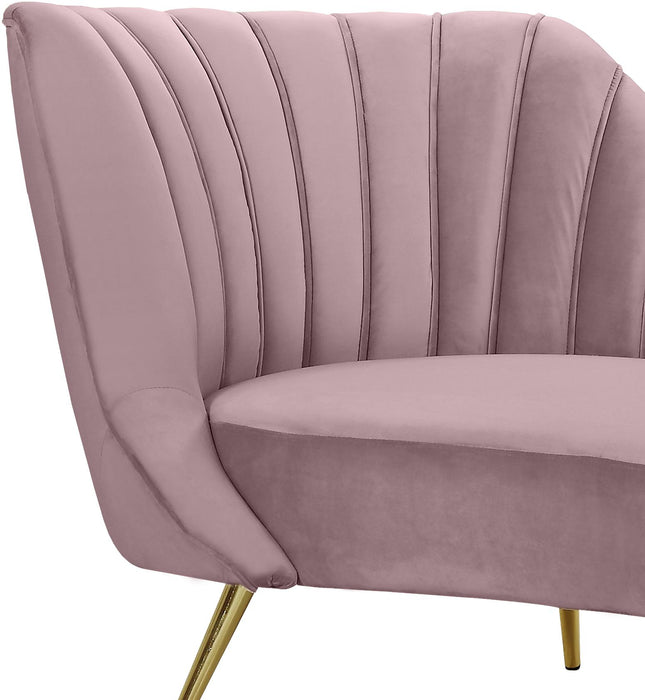 Margo Pink Velvet Chaise - Just Furniture (PA) - Multi Location