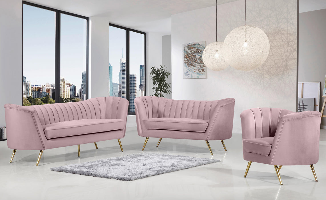 Margo Pink Velvet Chair - Just Furniture (PA) - Multi Location
