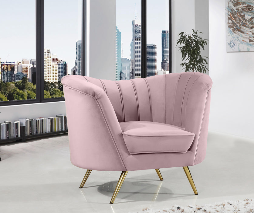 Margo Pink Velvet Chair - Just Furniture (PA) - Multi Location
